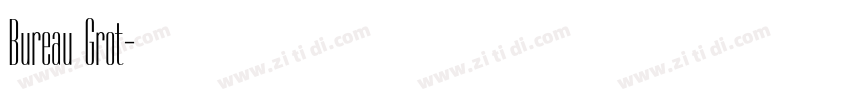 Bureau Grot字体转换